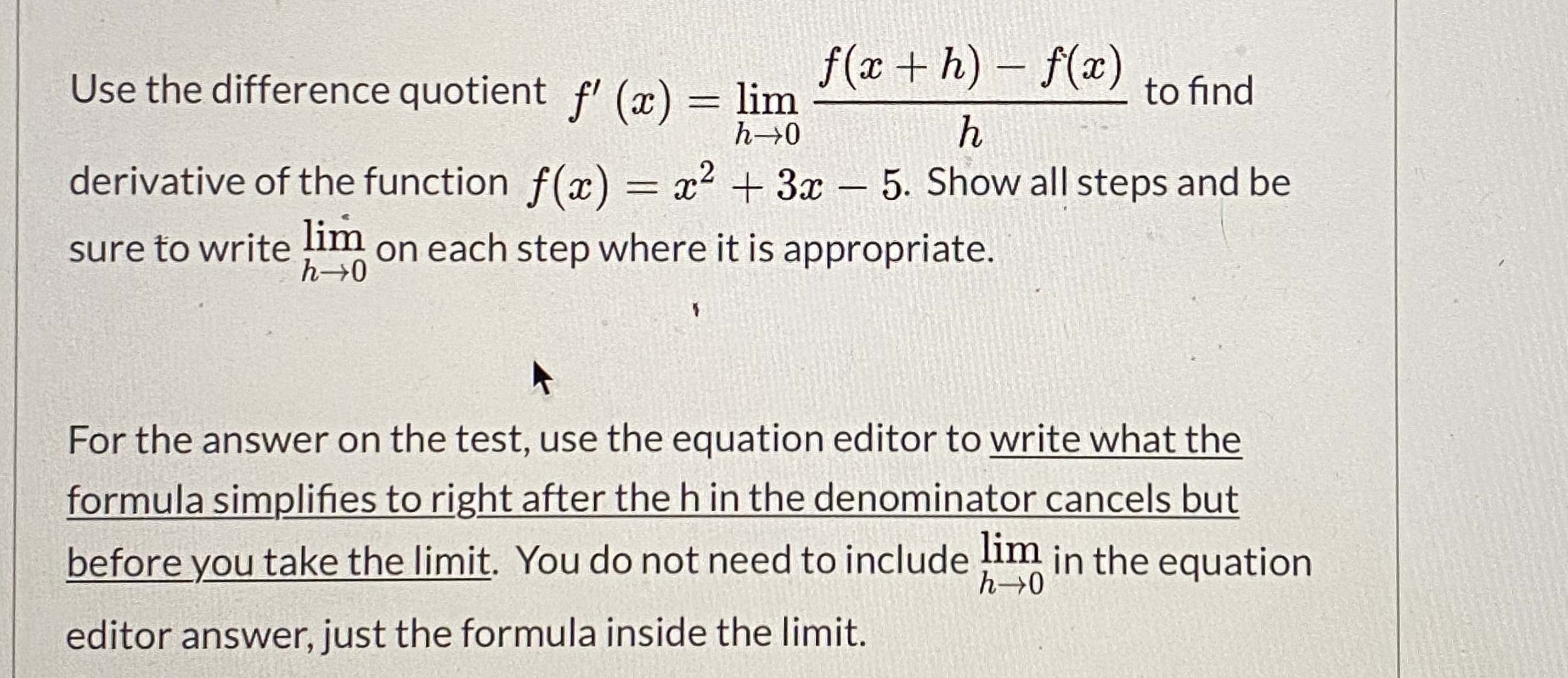 Answered Use The Difference Quotient F X Bartleby