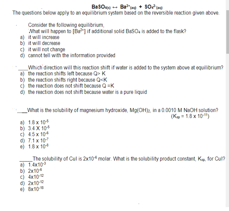 Answered Baso40 Ba Aq So Aq The Bartleby