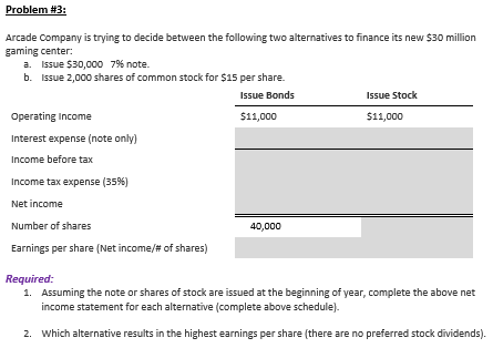 Answered Problem 3 Arcade Company Is Trying To Bartleby