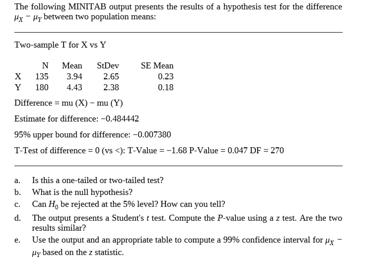 minitab express calculate confidence interval two sample t test lower bound difference