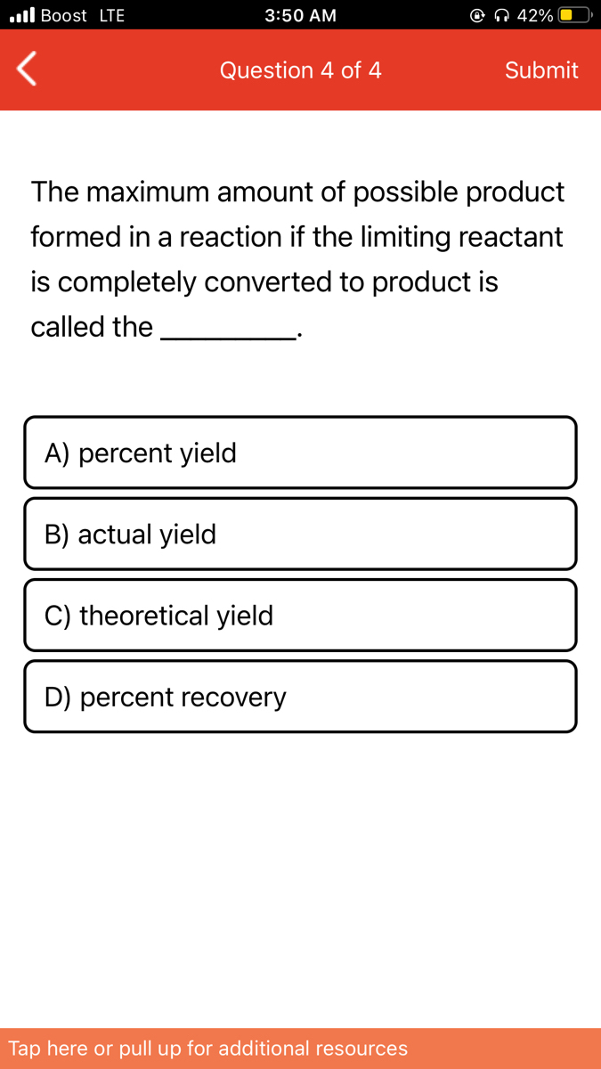 Answered: The Maximum Amount Of Possible Product… | Bartleby