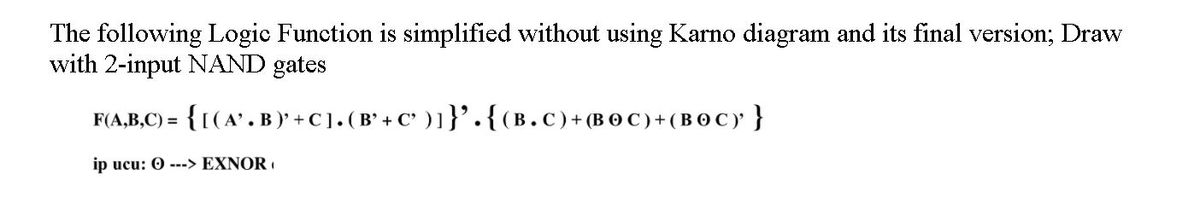 Answered The Following Logic Function Is Bartleby