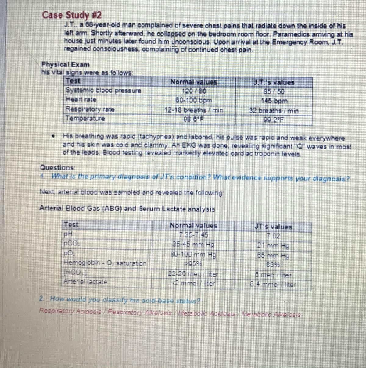 Answered Case Study 2 J T A 08 Year Old Man Bartleby