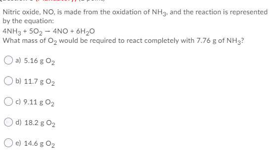 Уравнению реакции 4nh3 5o2 4no 6h2o соответствует схема превращения 1 n 3 n0