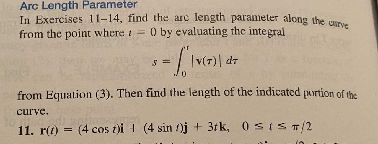 Answered In Exercises 11 14 Find The Arc Length Bartleby