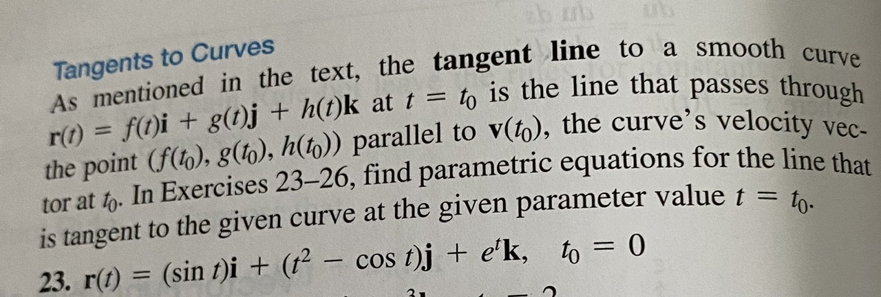 Answered Tangents To Curves As Mentioned In The Bartleby