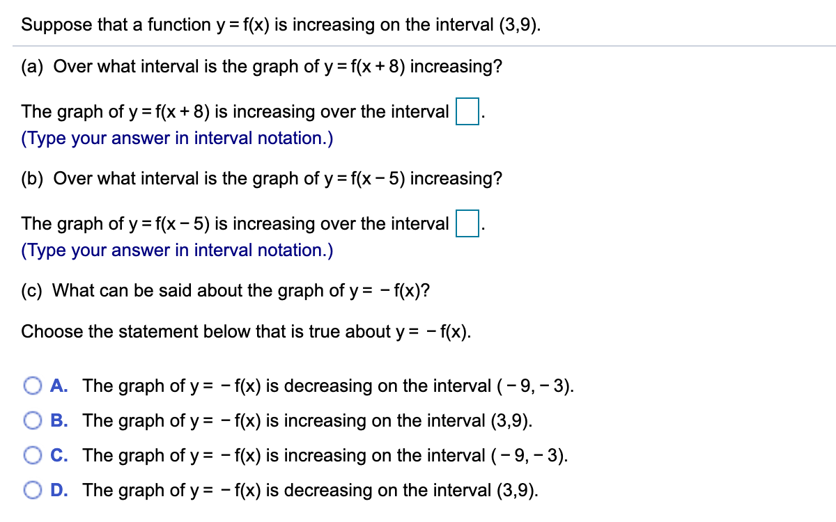 Answered Suppose That A Function Y F X Is Bartleby