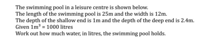 Answered The Swimming Pool In A Leisure Centre Bartleby