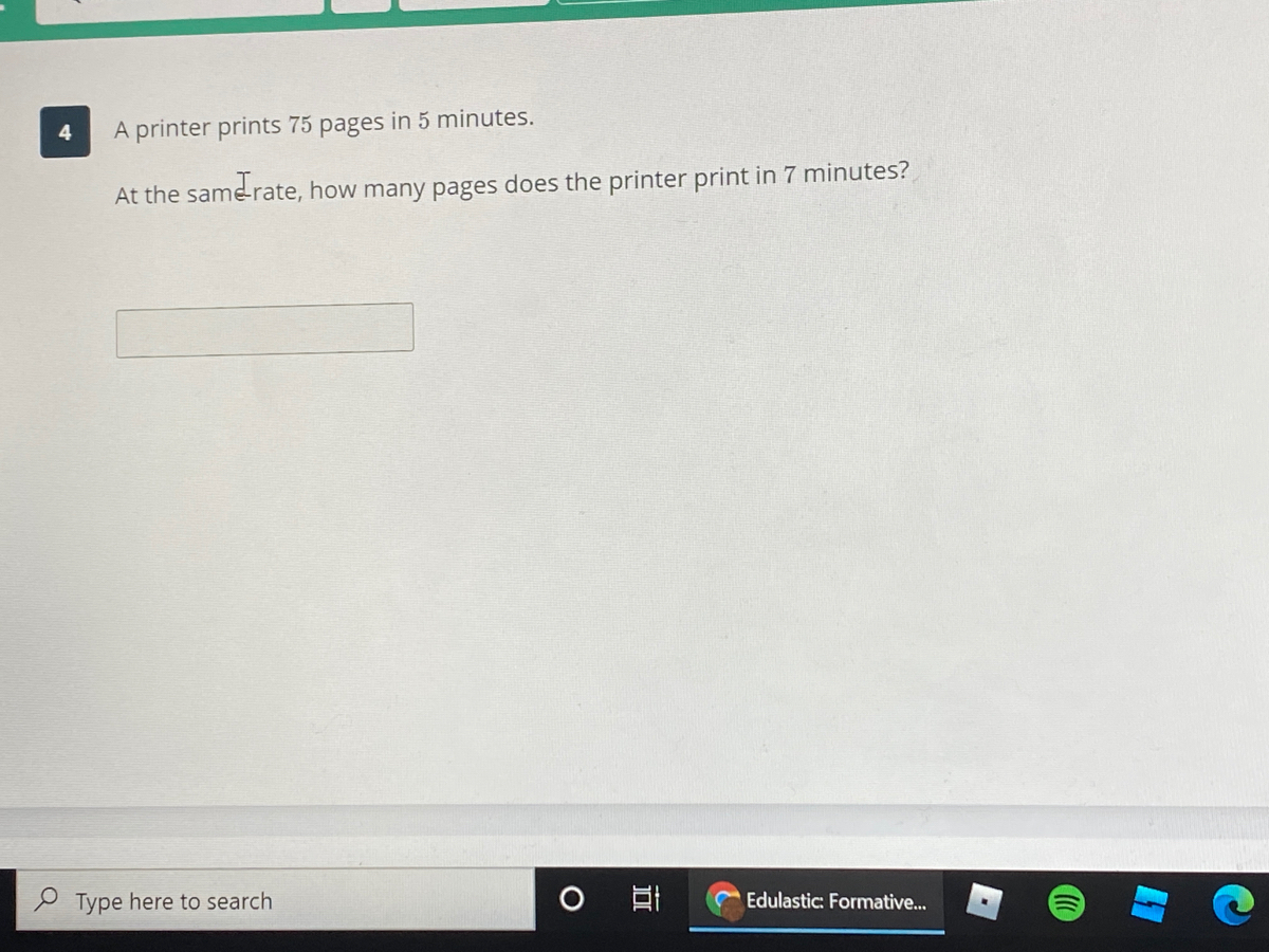 Answered: A printer prints 75 pages in 5 minutes.… | bartleby