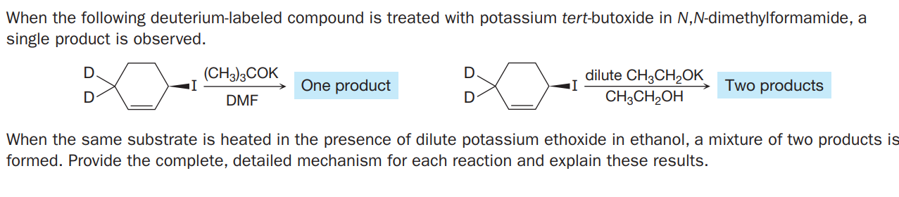 Answered: When the following deuterium-labeled… | bartleby