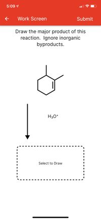 Answered: Draw the major product of this… | bartleby