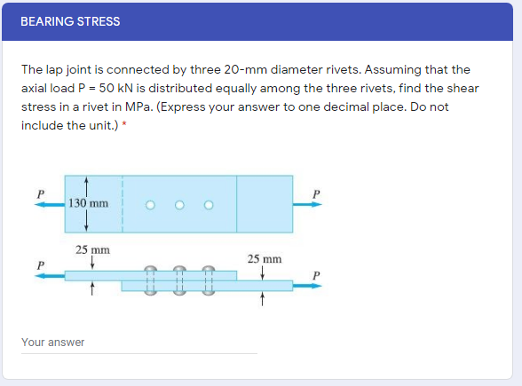 Answered: The Lap Joint Is Connected By Three… | Bartleby