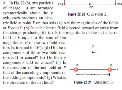 Answered 3 In Fig 22 24 Two Particles 3q Of Bartleby