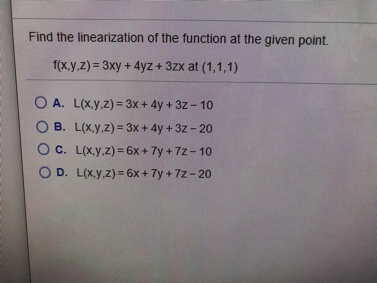 Answered Find The Linearization Of The Function Bartleby