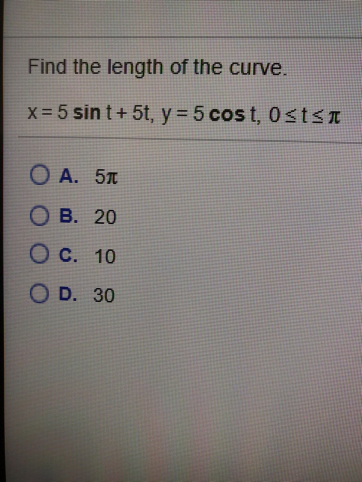 Answered Find The Length Of The Curve X 5 Sin Bartleby