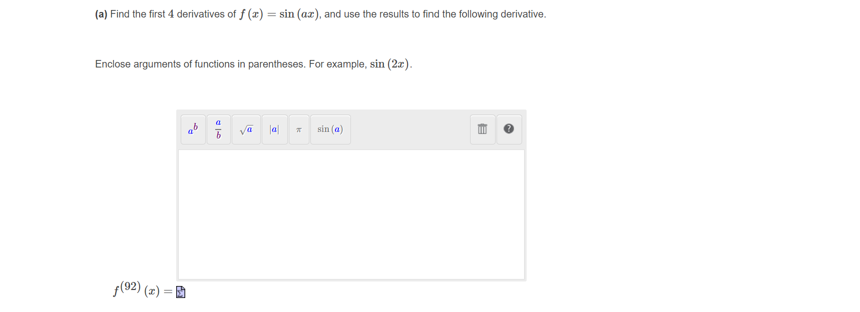 Answered A Find The First 4 Derivatives Of F Bartleby