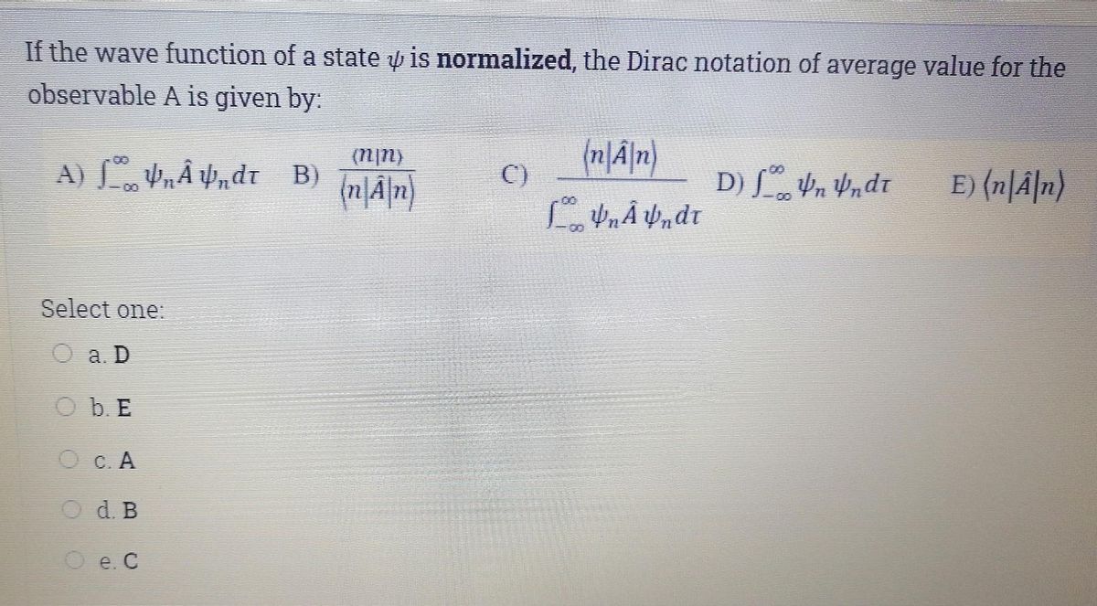 Answered If The Wave Function Of A State Y Is Bartleby