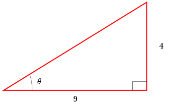 Answered: Find tan(θ) + sin(θ) for the angle θ… | bartleby