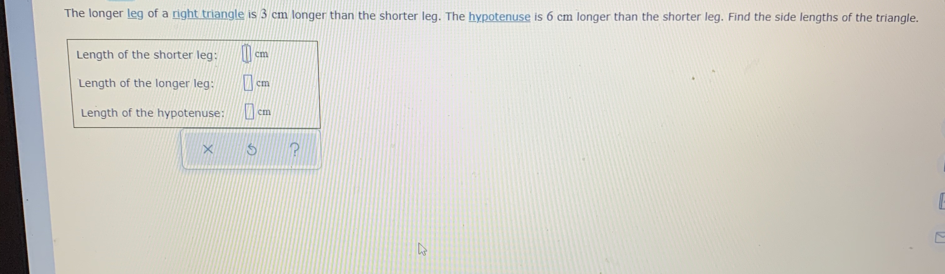 answered-the-longer-leg-of-a-right-triangle-is-3-bartleby