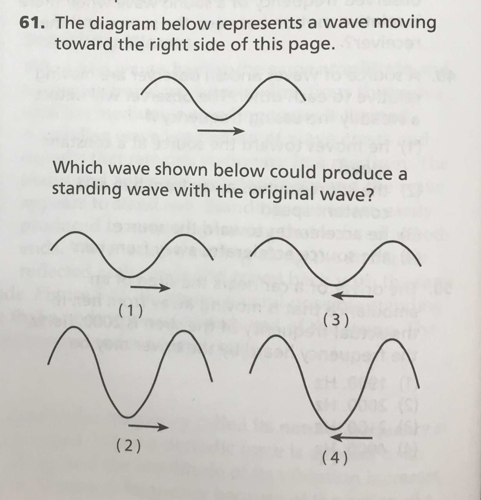 Answered 61 The Diagram Below Represents A Wave… Bartleby