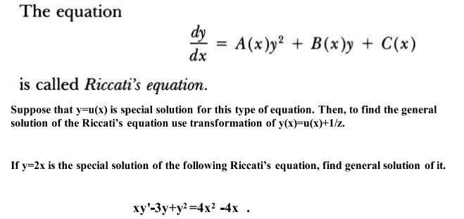 Answered Ne Equation Dy A X Y B X Y C X Dx Bartleby