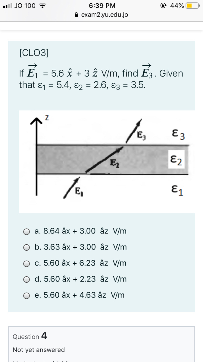 Answered Clo3 If Ej 5 6 Ax 3 2 V M Find Bartleby