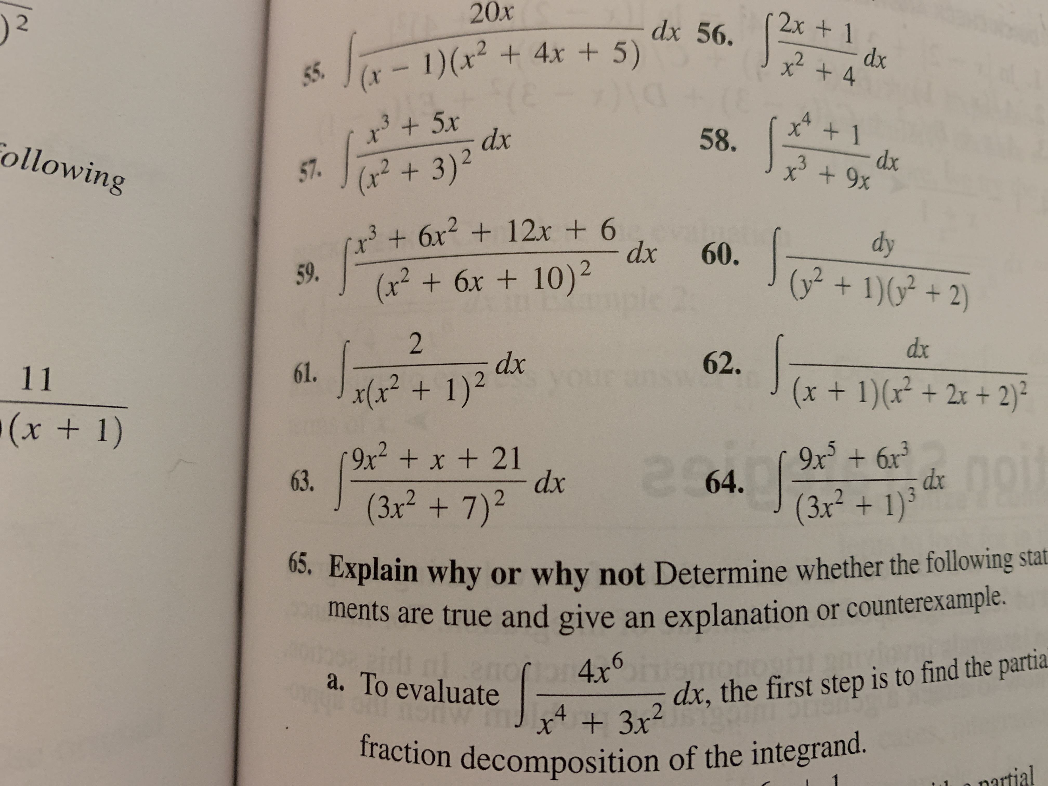 Answered 0x 1 X 4x 5 E 35x Dx 56 2x 1 Bartleby