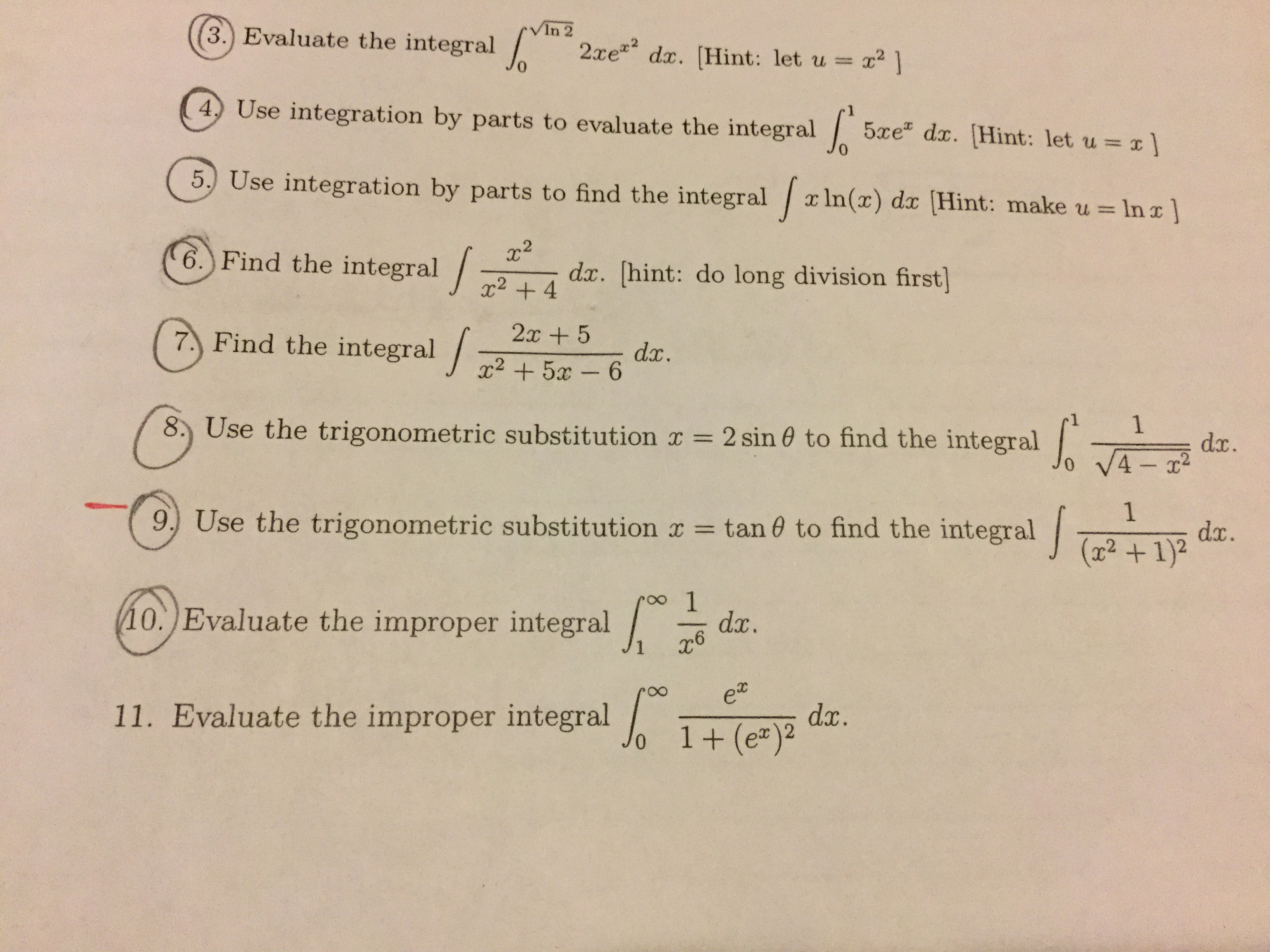 Answered In 2 3 Evaluate The Integral 2xe Dx Bartleby