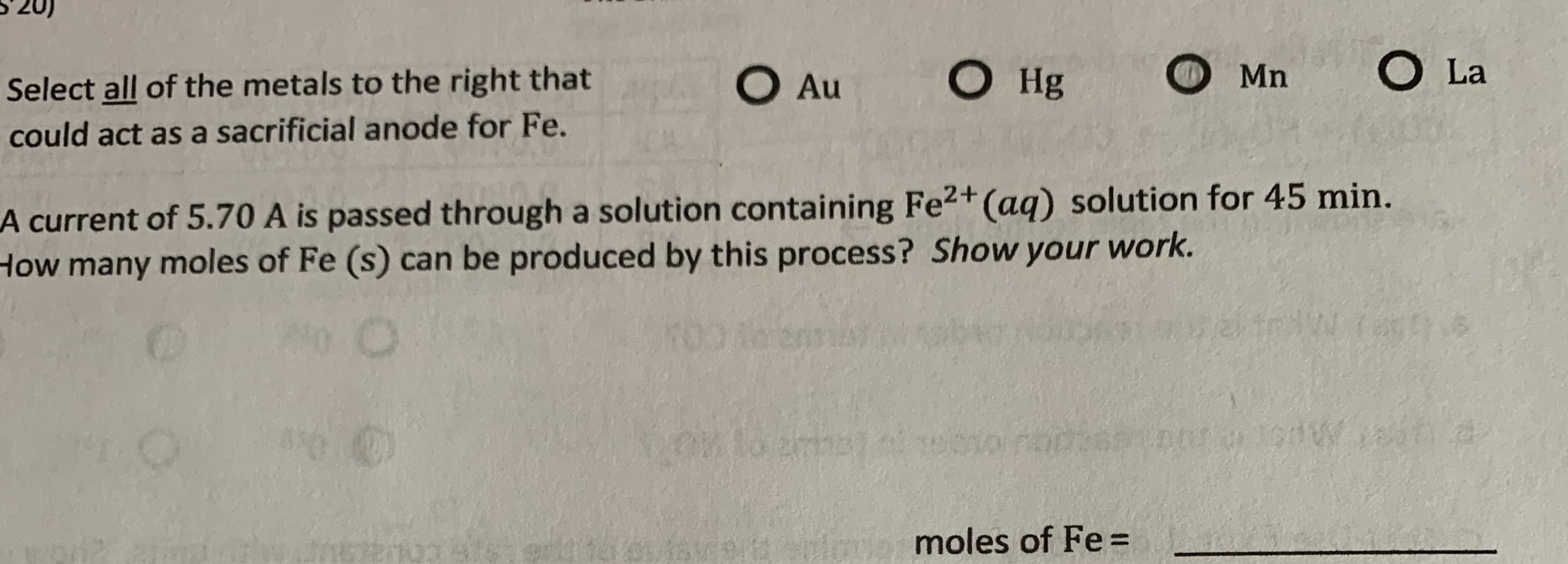 Sacrificial Process