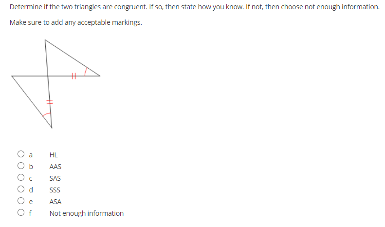 Answered Determine If The Two Triangles Are Bartleby 8114