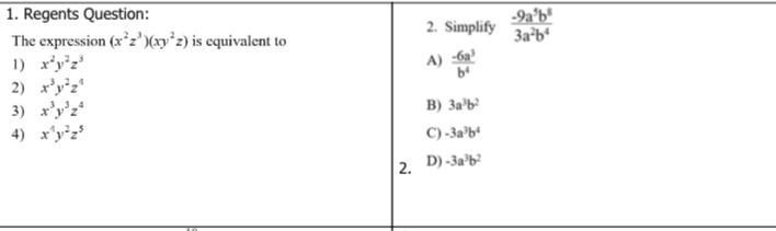 Answered He Expression Xz Xy 2 Is Equivalent Bartleby