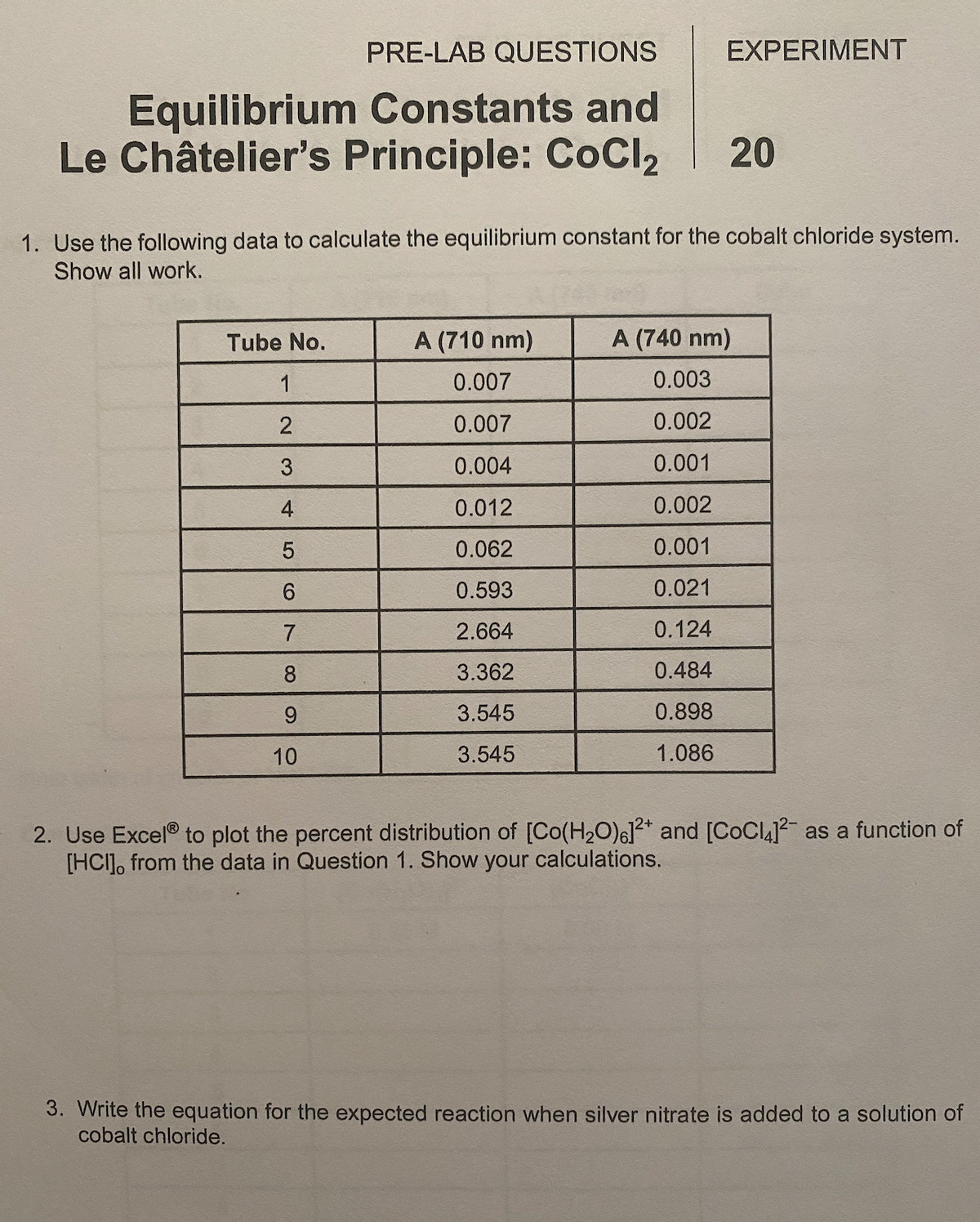 cobalt chloride and silver nitrate net ionic