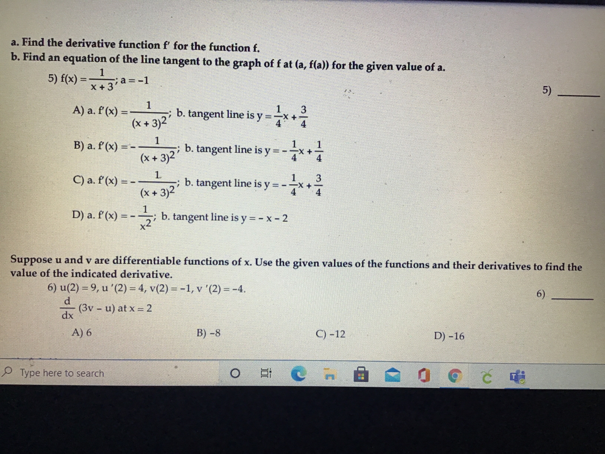 Answered A Find The Derivative Function F For Bartleby