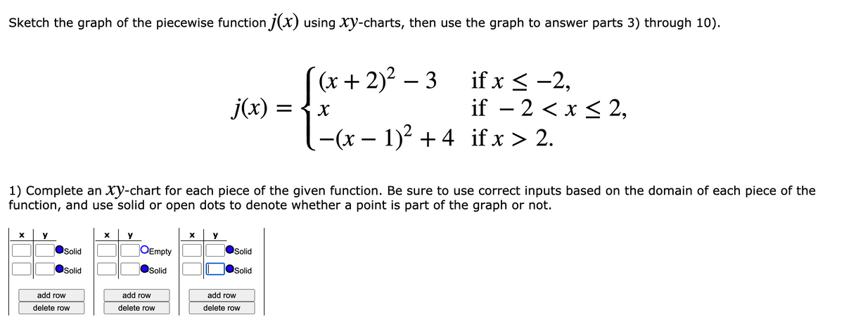 Answered Sketch The Graph Of The Piecewise Bartleby