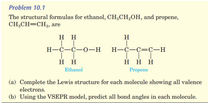 Answered: The structural formulas for ethanol,… | bartleby