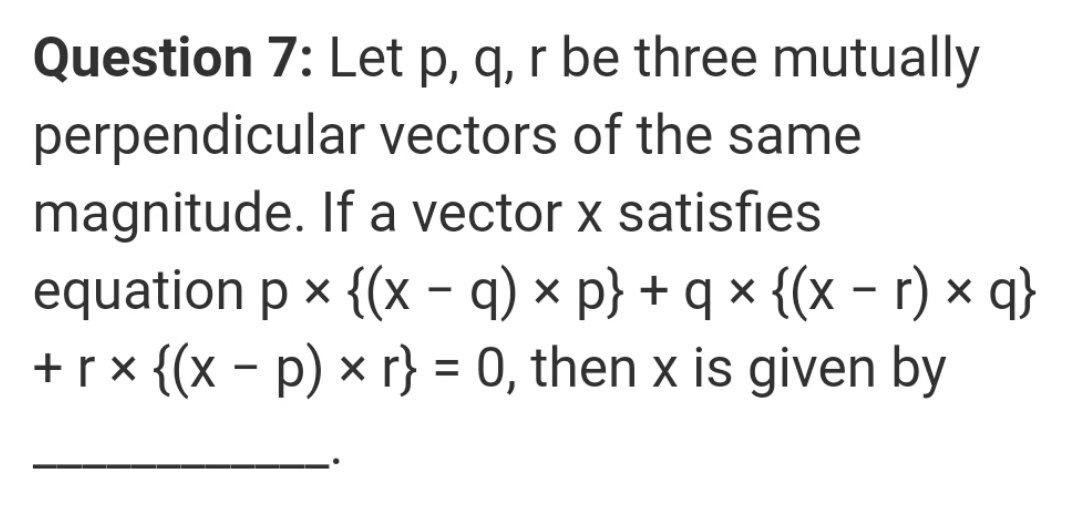 Answered Question 7 Let P Q R Be Three Bartleby