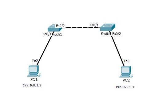 Answered: Two PC’s are connected to a switch. The… | bartleby