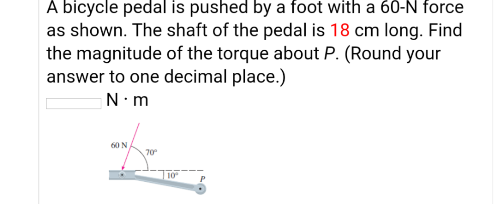 Answered A bicycle pedal is pushed by a foot… bartleby