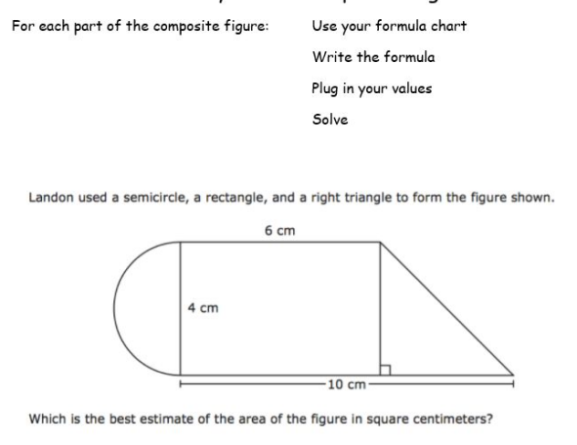 Answered: Landon used a semicircle, a rectangle,… | bartleby