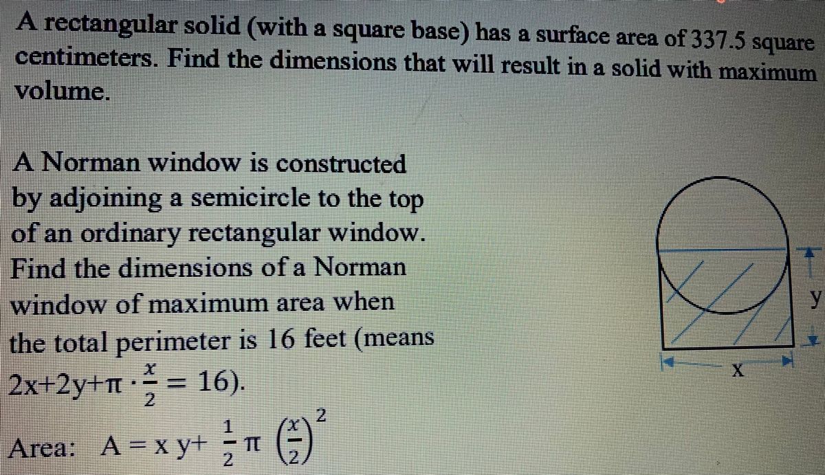 surface area of rectangle with square base
