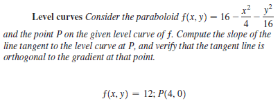 Answered X Y Level Curves Consider The Bartleby