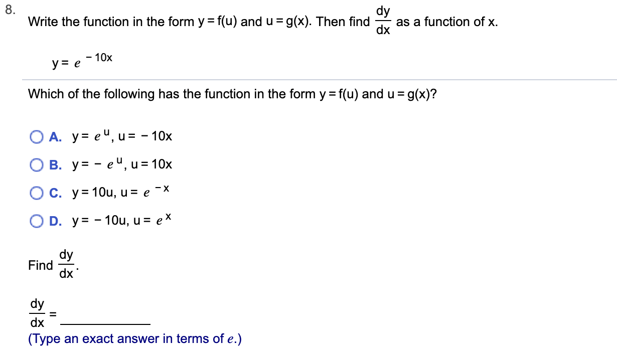 Answered 8 Write The Function In The Form Y Bartleby