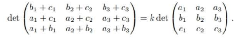 Answered: b +¢1_ _b2+ c2 b3 + c3 det a1 + C1… | bartleby