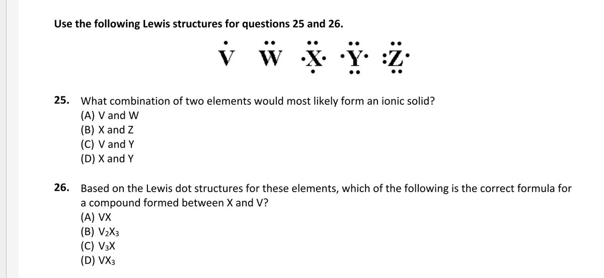 Answered Use The Following Lewis Structures For Bartleby