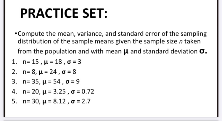 Answered Compute The Mean Variance And Bartleby