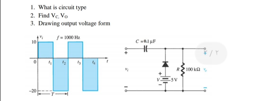 Answered 1 What Is Circuit Type 2 Find Vc Vo Bartleby