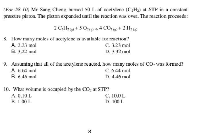 Answered For 8 10 Mr Sang Cheng Burned 50 L Bartleby