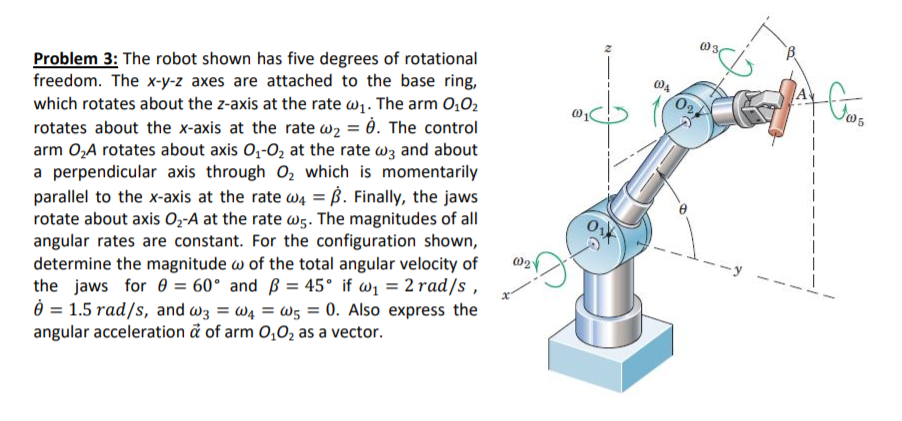 Answered Problem 3 The Robot Shown Has Five Bartleby