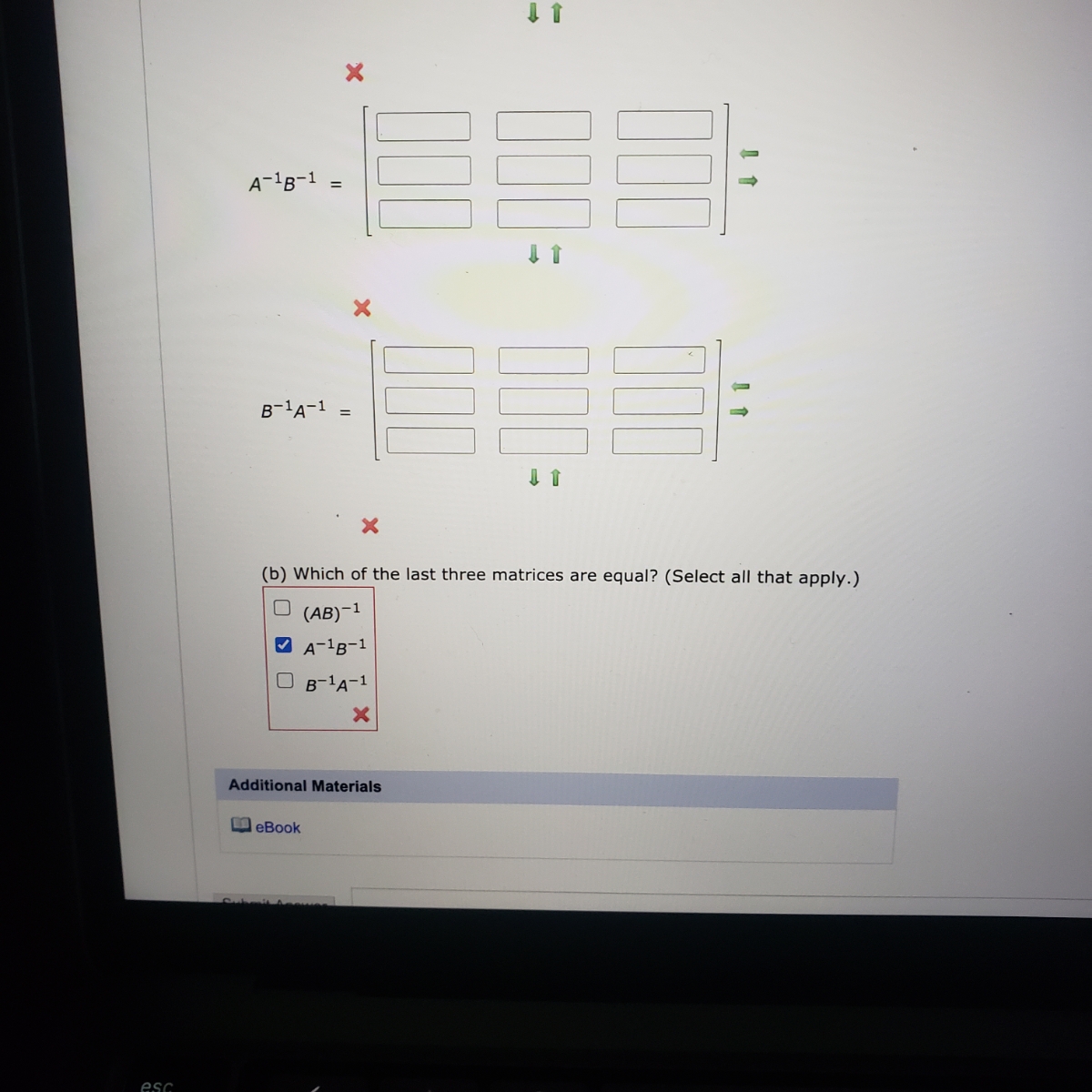 Answered Consider The Following Matrices A Bartleby 8659