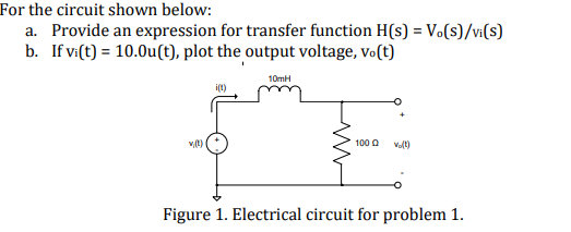 Answered For The Circuit Shown Below A Provide Bartleby